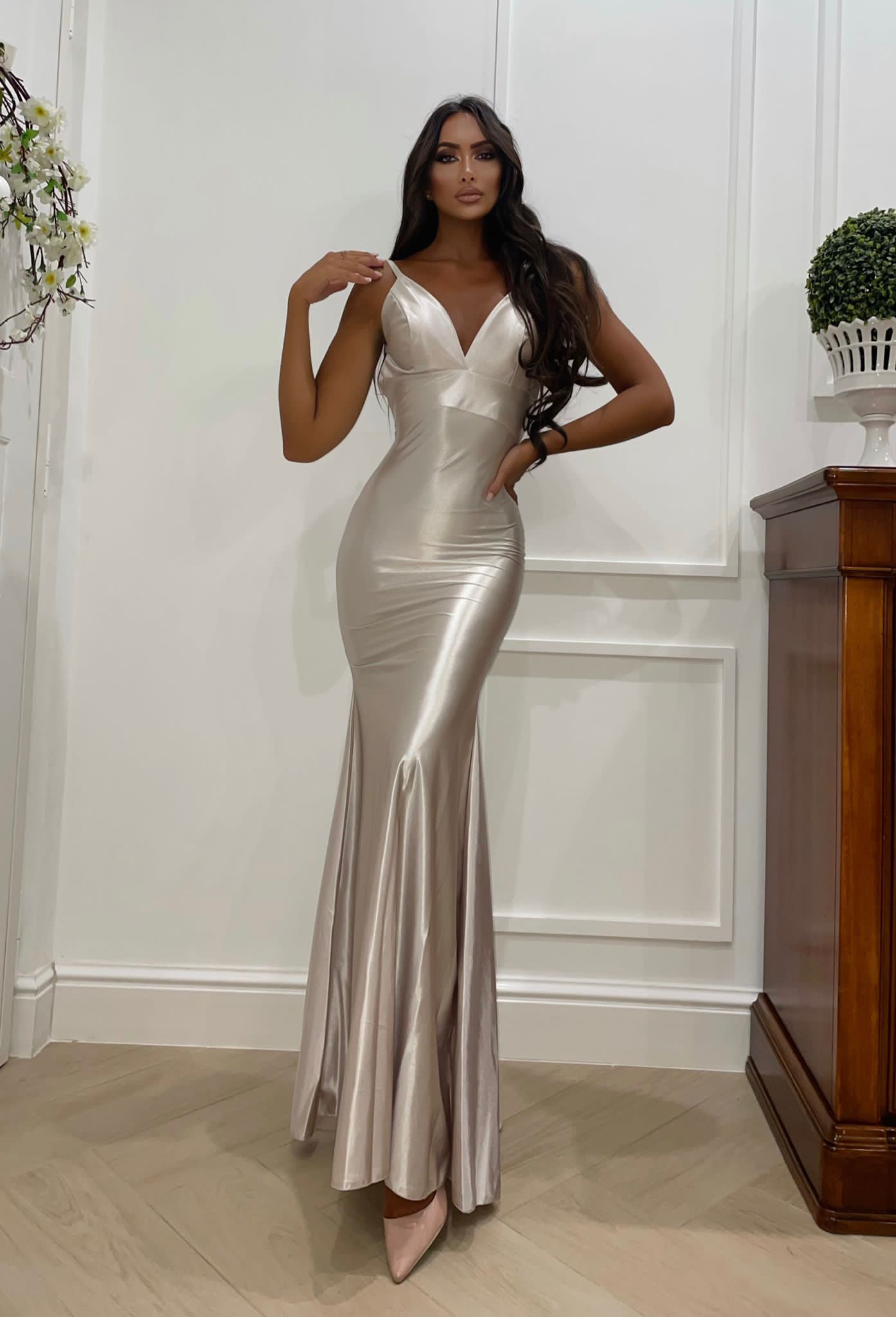 Electric blue mermaid dress delivery 24/48h - Main Image