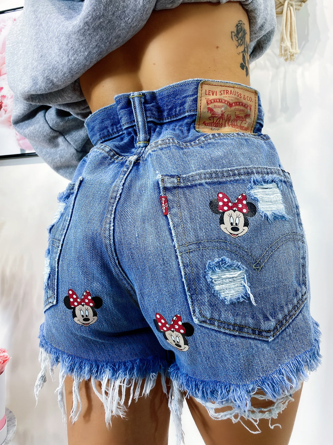 Short Levi’s Vintage con stampa topolina - R.a. Boutique 