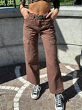 Pantalone cargo choco - R.a. Boutique 