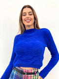 Maglioncino morbidissimo blu elettrico - R.a. Boutique 