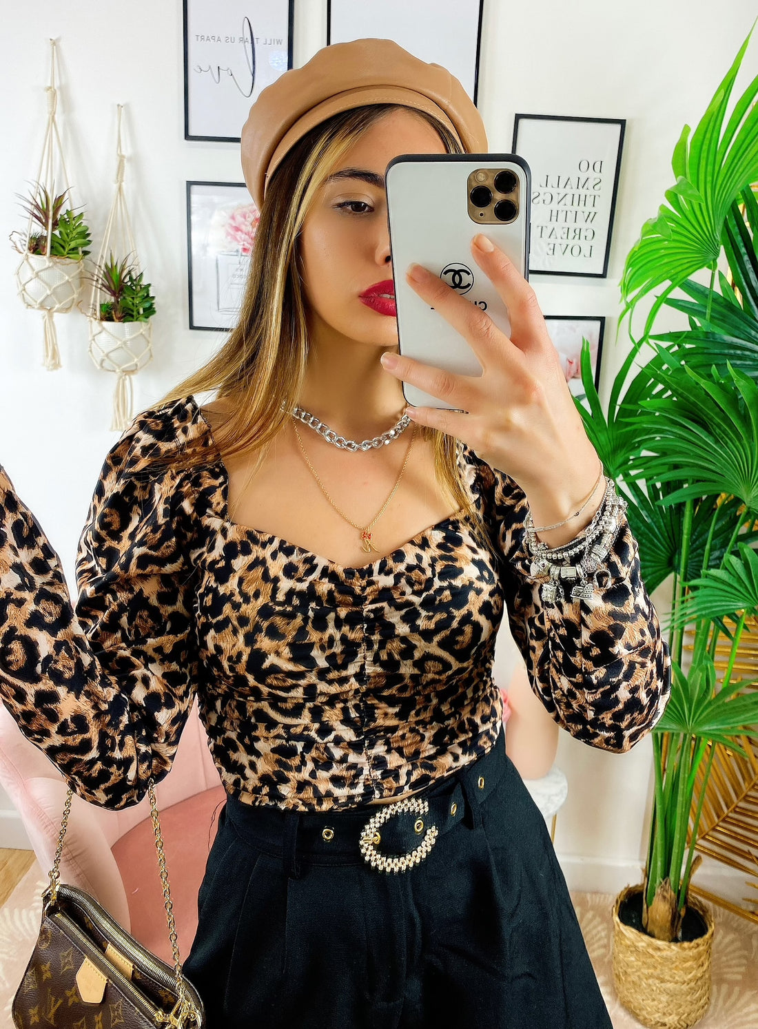 Top manica lunga maculato - R.a. Boutique 