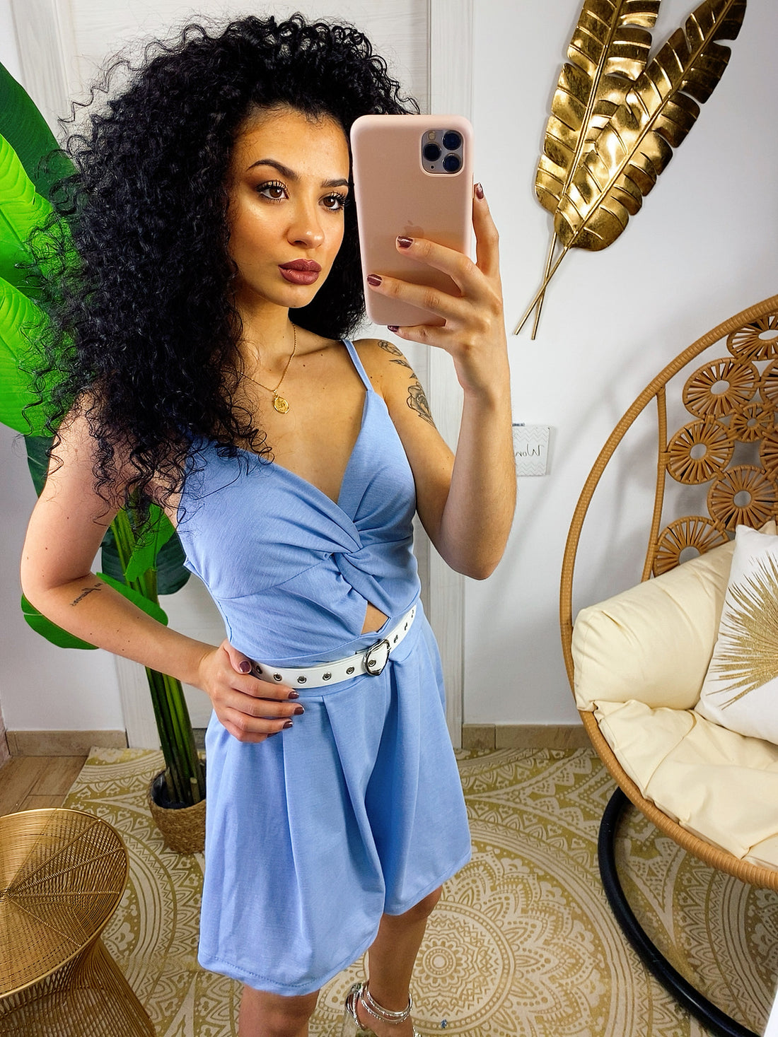 Tutina in cotone con fiocco - R.a. Boutique 