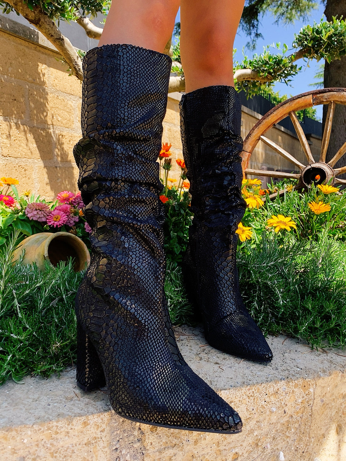 Stivali alti croco - R.a. Boutique 