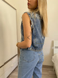 Smanicato di jeans con borchie - R.a. Boutique 