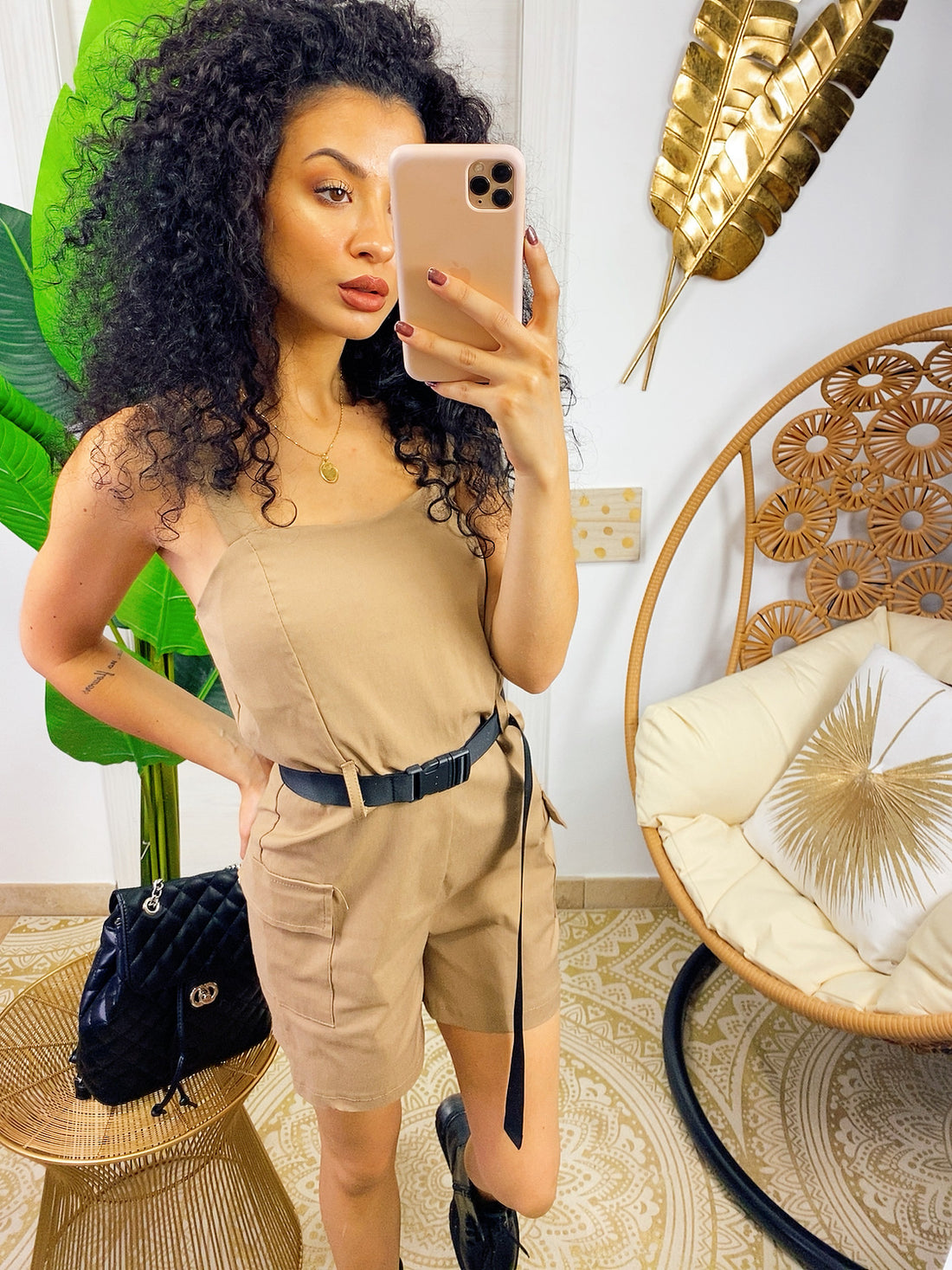 Tutina Wild fango con Clips - R.a. Boutique 