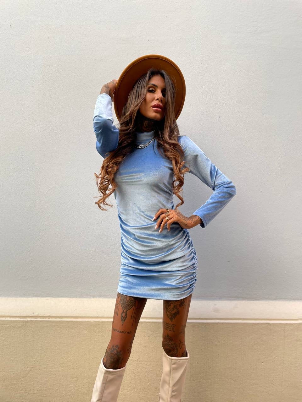 Abito in velluto cristallo - R.a. Boutique 