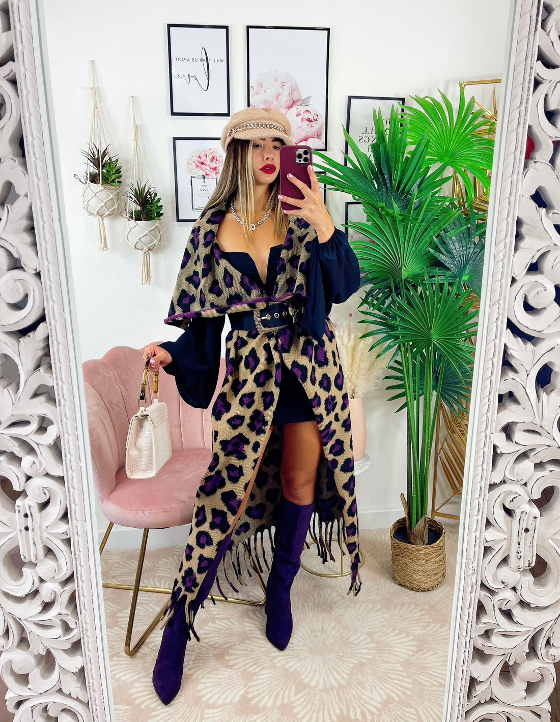 Capospalla maculato purple - R.a. Boutique 