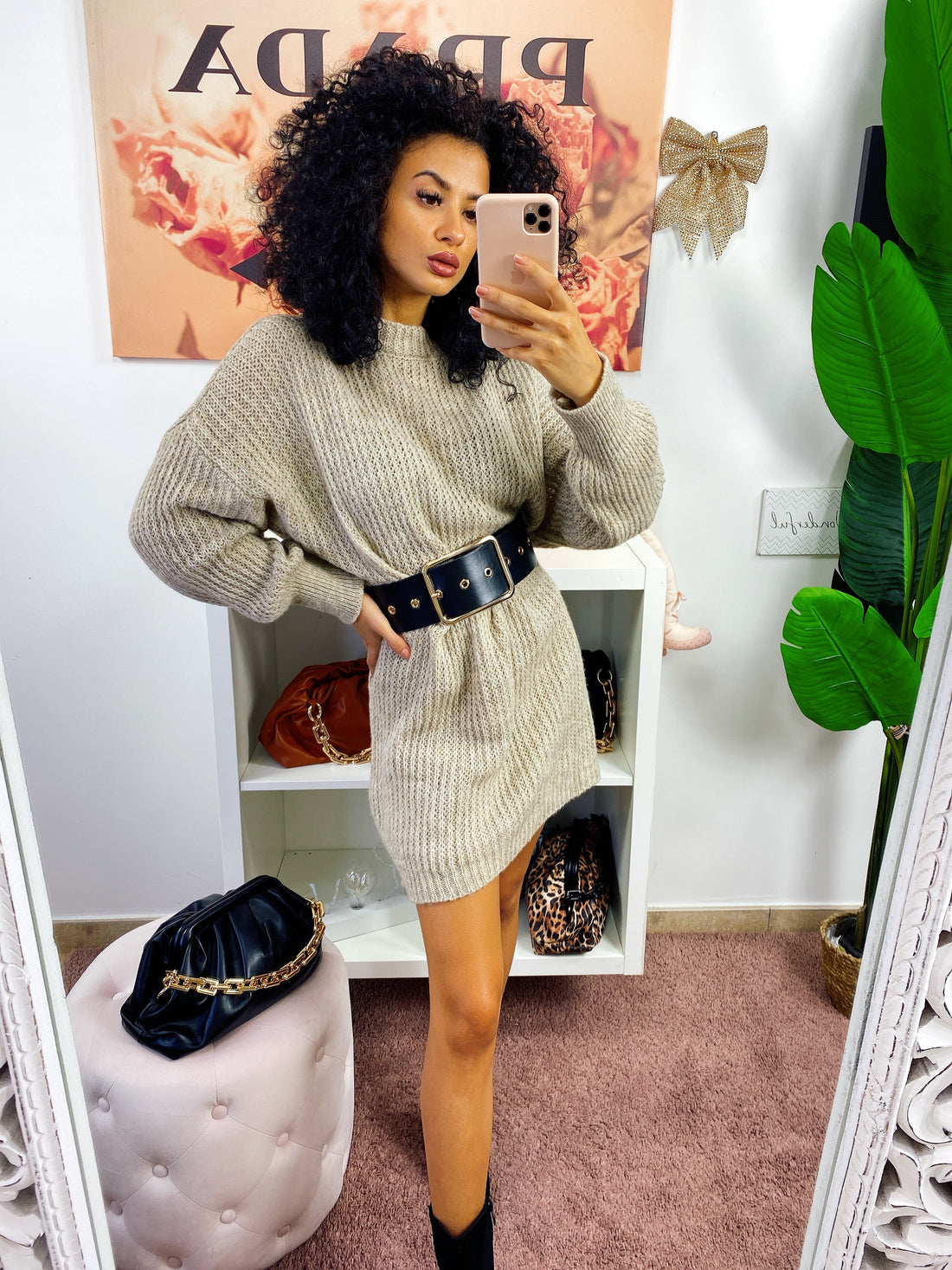 Abito in maglia Beige chiaro - R.a. Boutique 