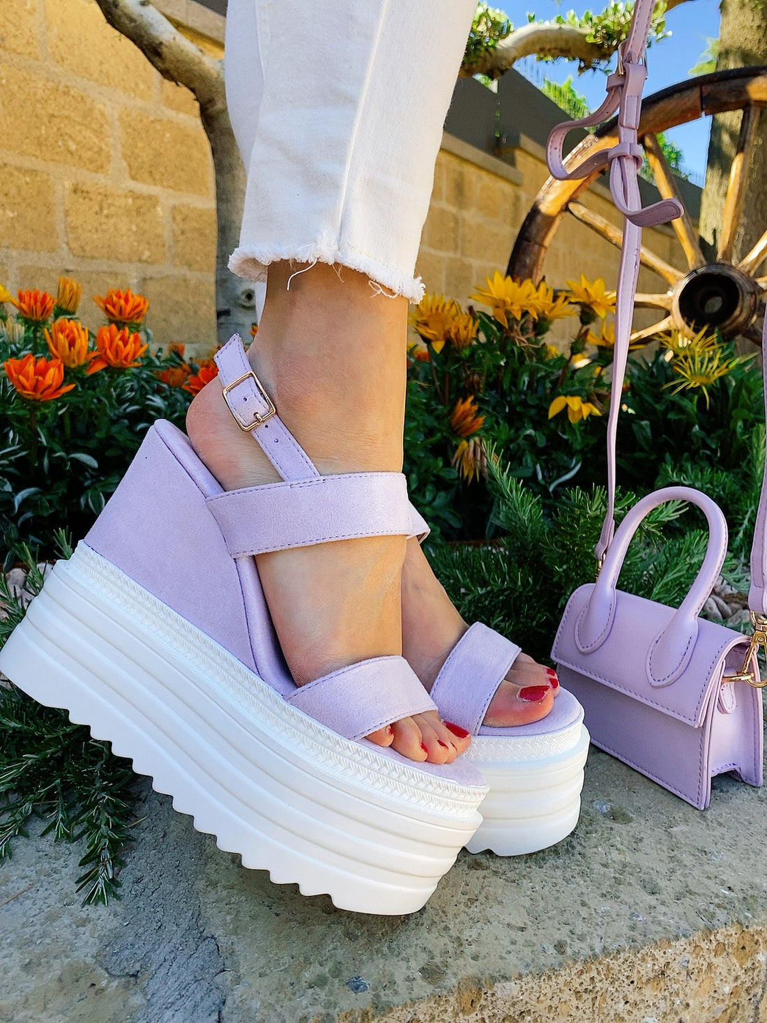 Zeppa alta lilla - R.a. Boutique 