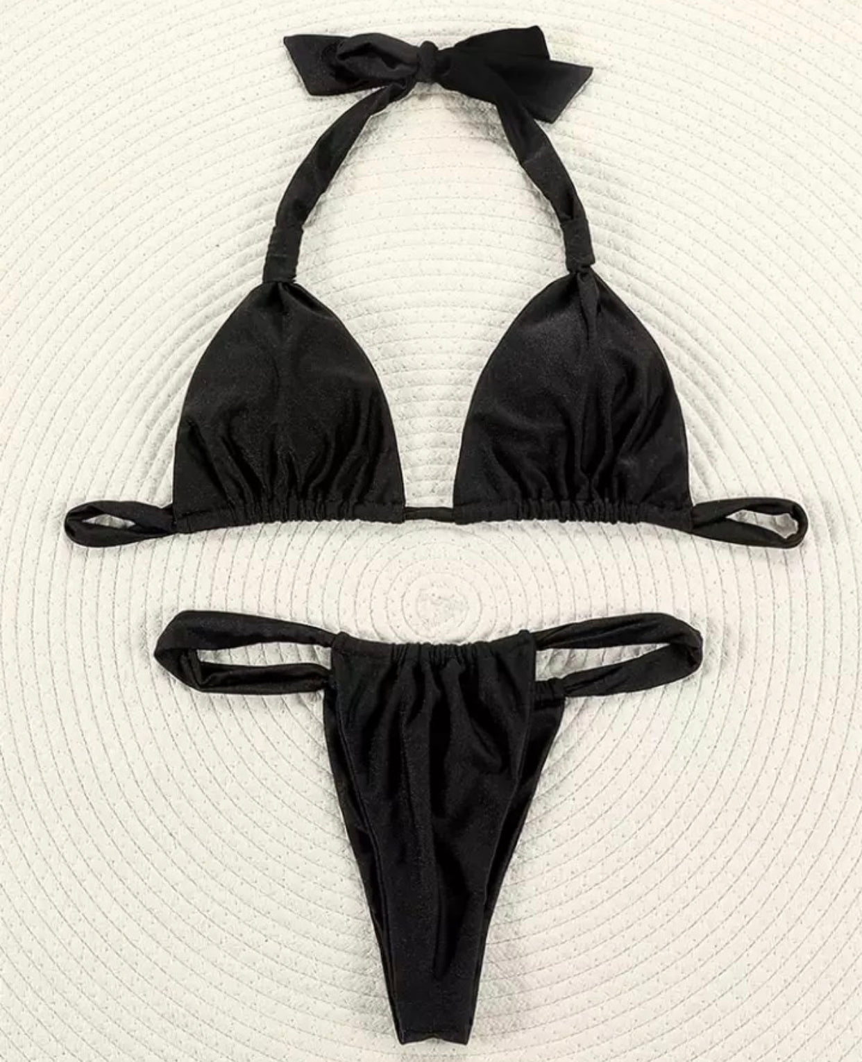 Bikini black con nodi - R.a. Boutique 