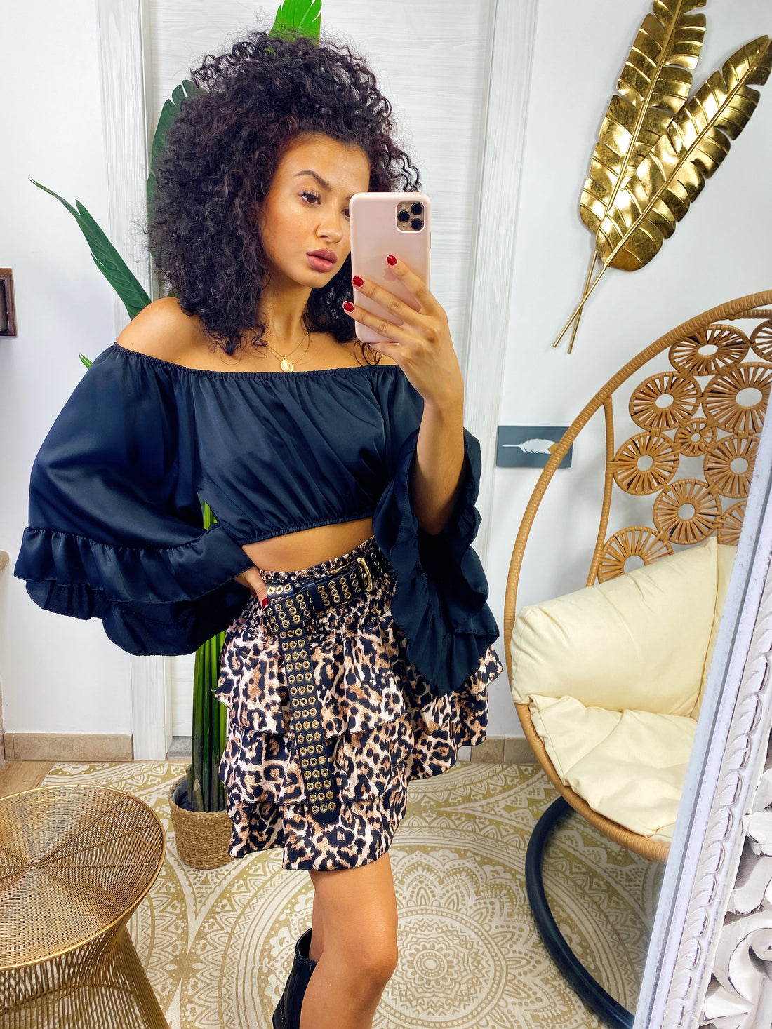 Gonna maculata a balze - R.a. Boutique 