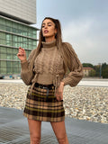 Maglione beige con trecce - R.a. Boutique 