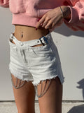 Short bianco con catenine - R.a. Boutique 