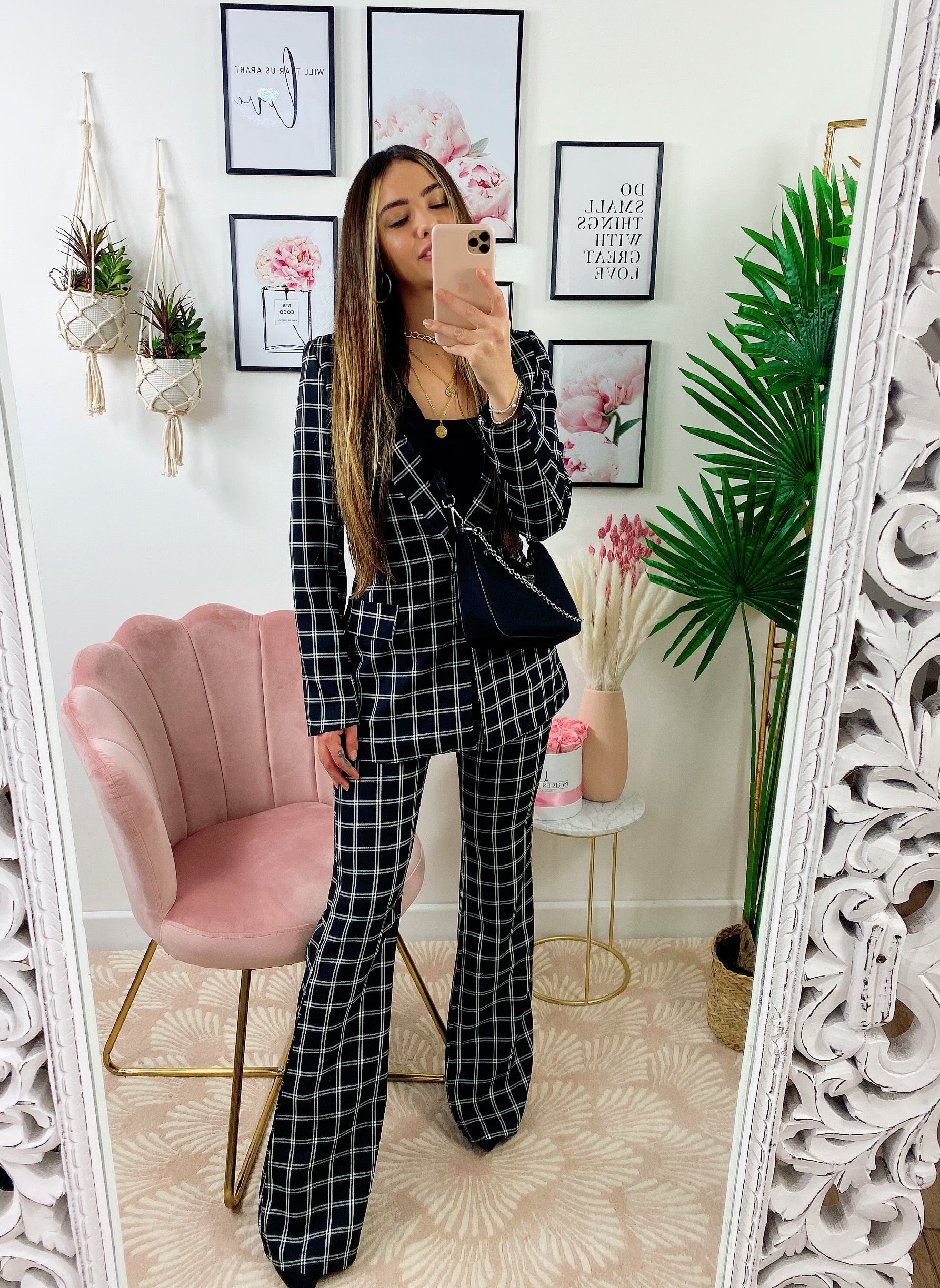 High quality jacket and flared trousers