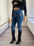 Jeans con lacci sul davanti - R.a. Boutique 