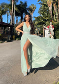 Abito in tulle verde pastello - R.a. Boutique 
