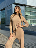 Completo Maglia e pantalone quality Camel - R.a. Boutique 