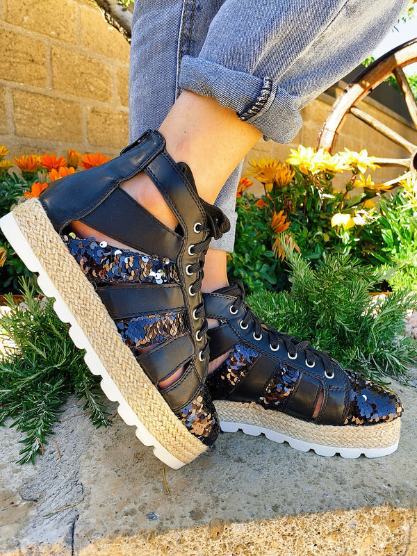 Sneakers mit Pailletten