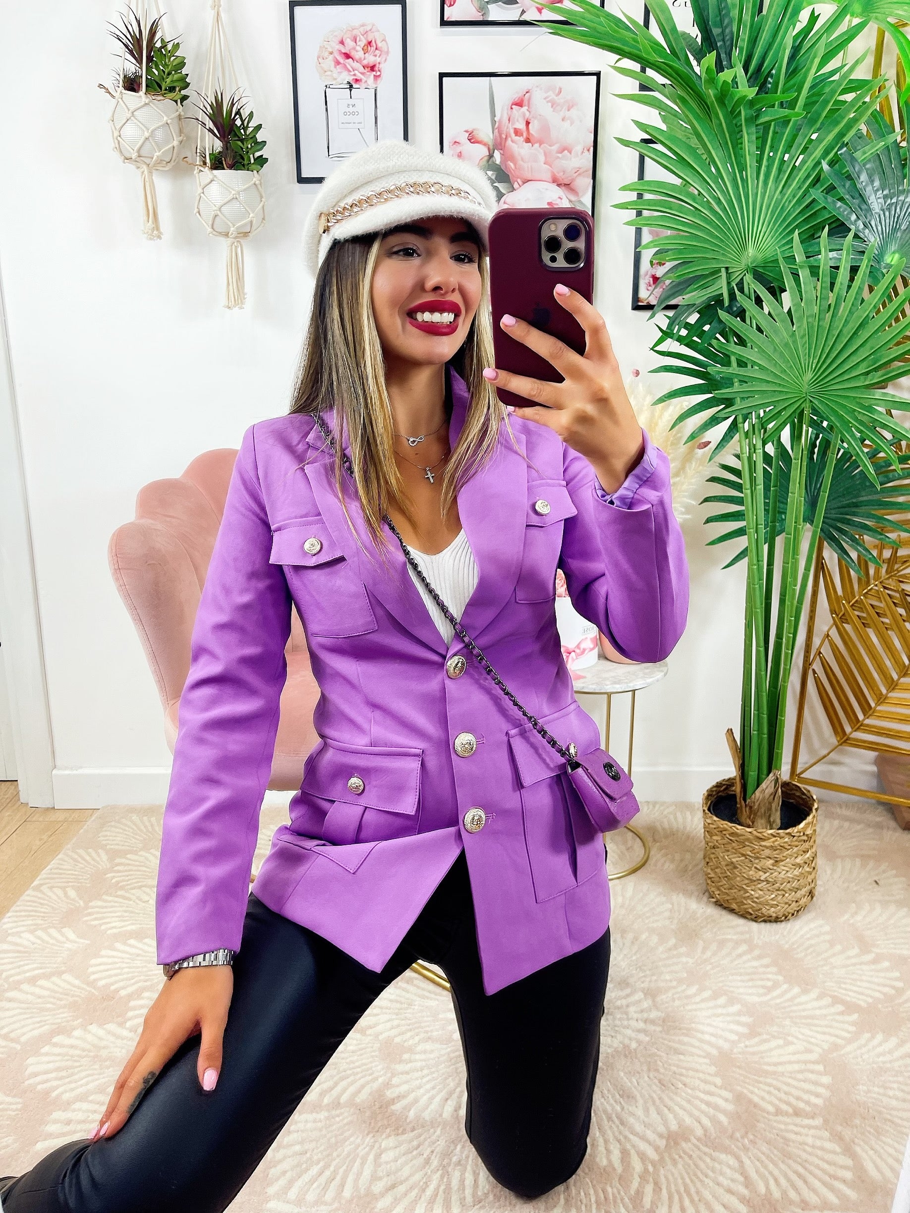 Blazer Purple con Borsetta - R.a. Boutique 