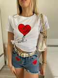T-shirt heart - R.a. Boutique 