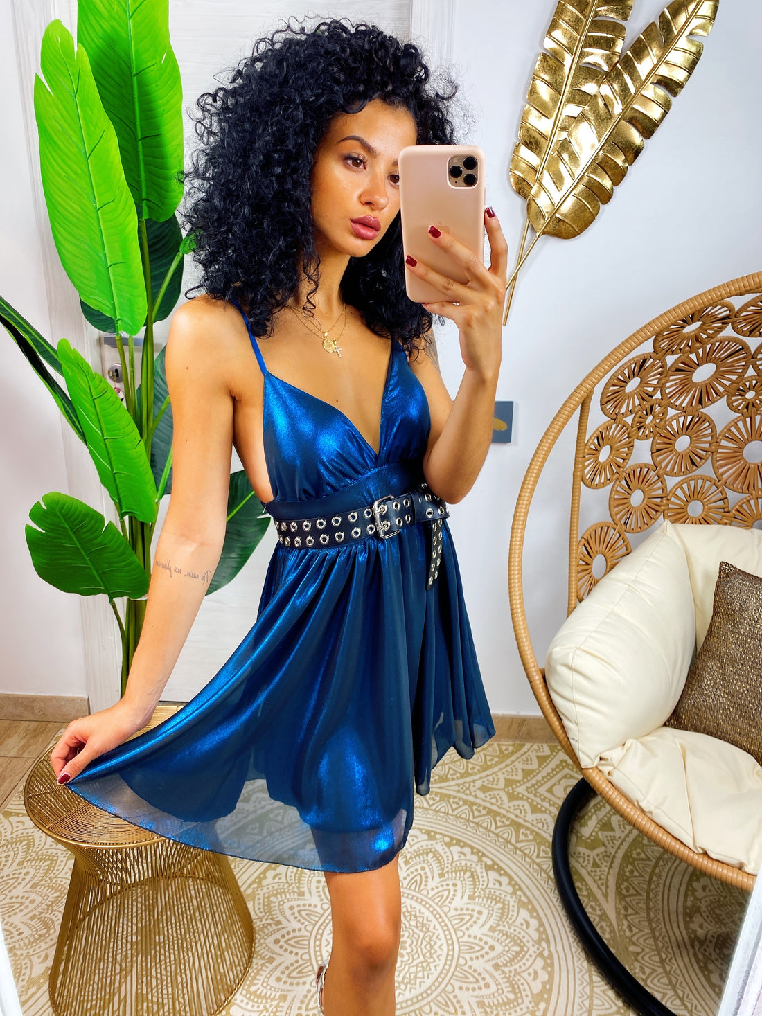 Abito a bretellina oceano - R.a. Boutique 