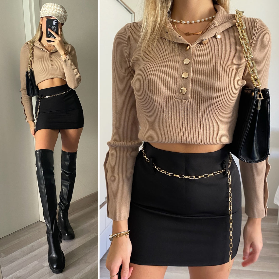 Maglioncino con bottoni oro - R.a. Boutique 