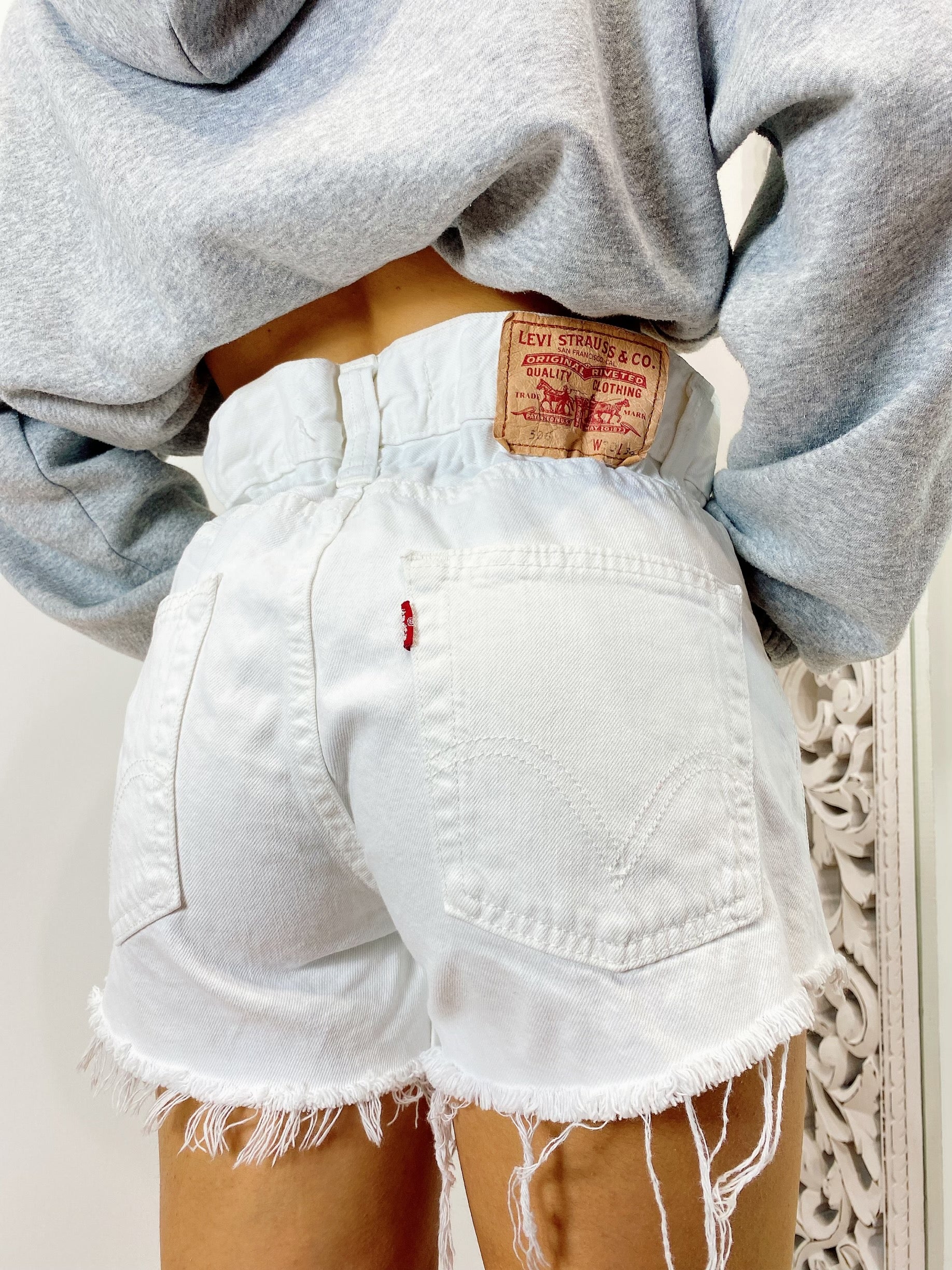 Short Levi’s Vintage Bianco - R.a. Boutique 