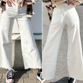 Jeans wide leg easy bianco - R.a. Boutique 