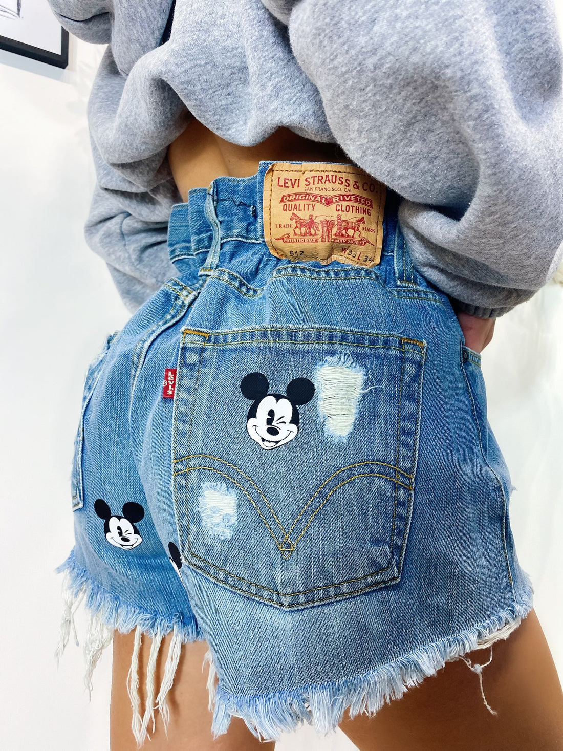 Short Levi’s Vintage con stampa topolino bagno medio - R.a. Boutique 