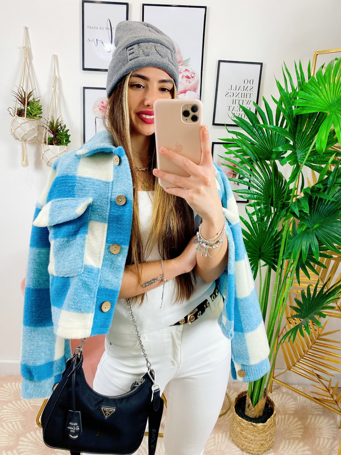 Giacca a quadri Carta da Zucchero Corta - R.a. Boutique 