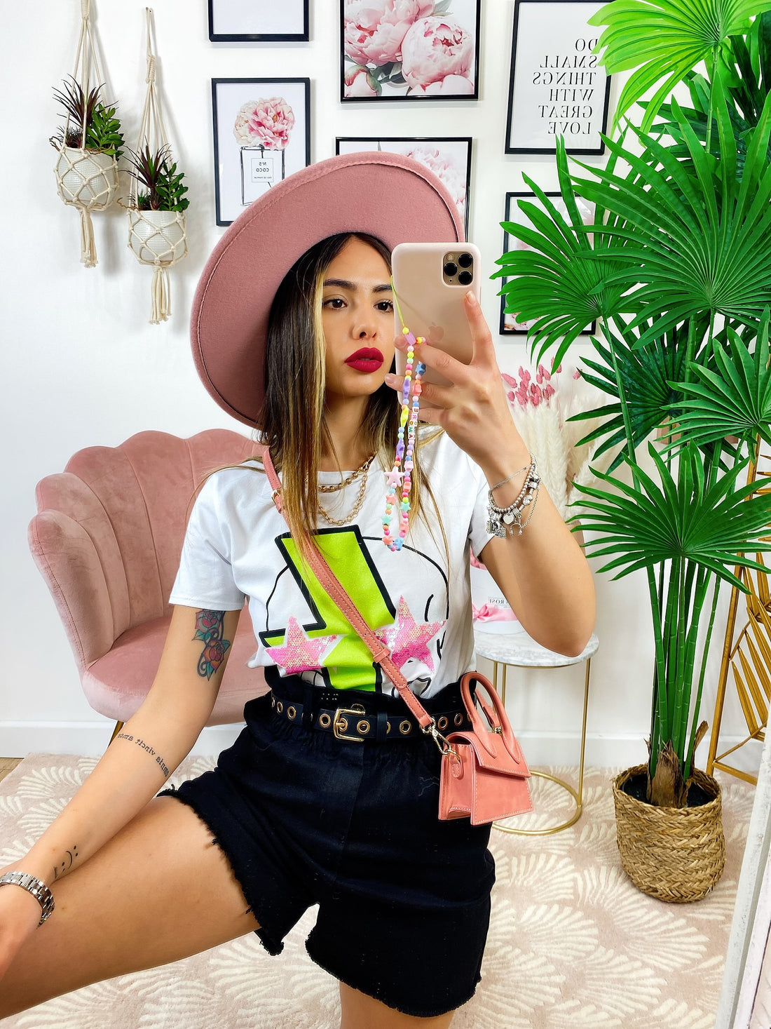 T-shirt con stampa Tuono - R.a. Boutique 