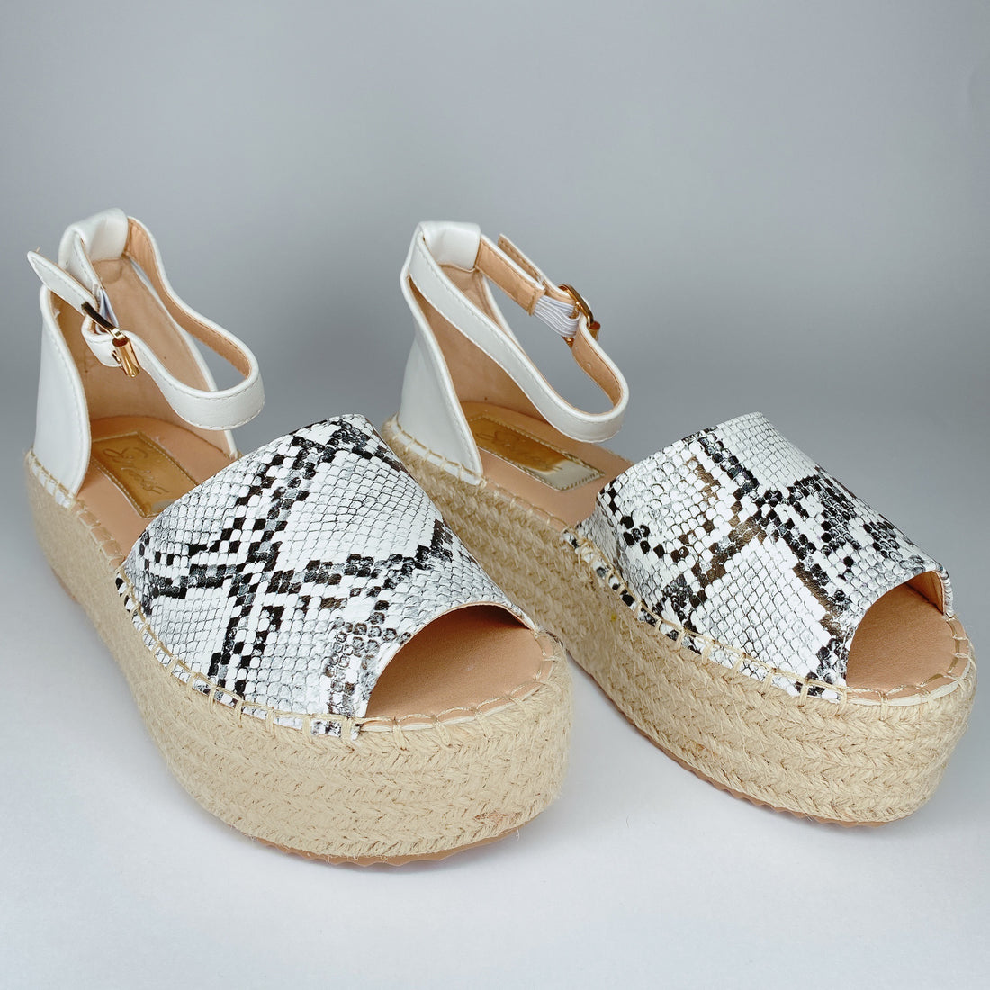 Espadrillas animalier white - R.a. Boutique 