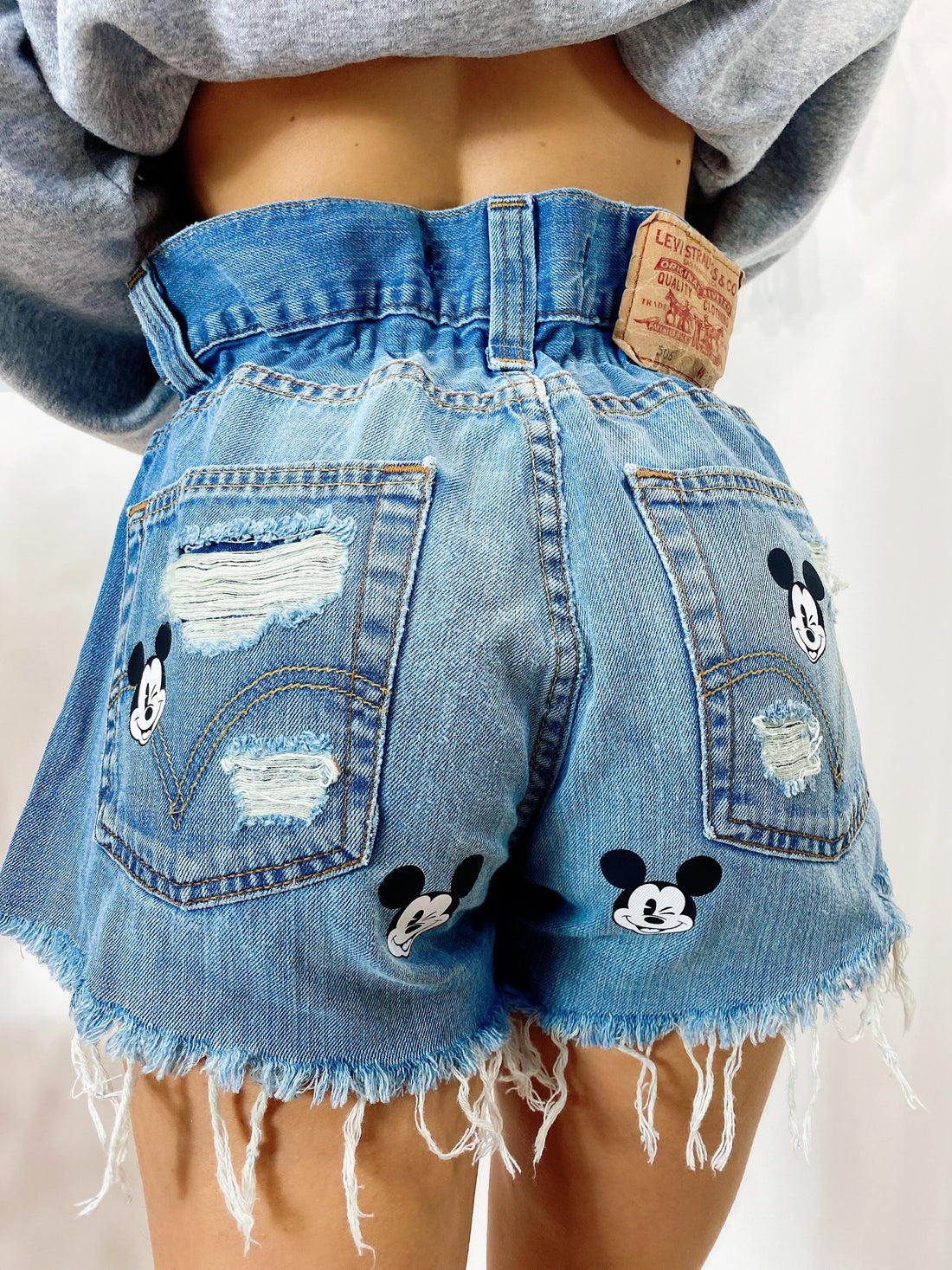 Short Levi’s Vintage con stampa topolino bagno medio chiaro - R.a. Boutique 