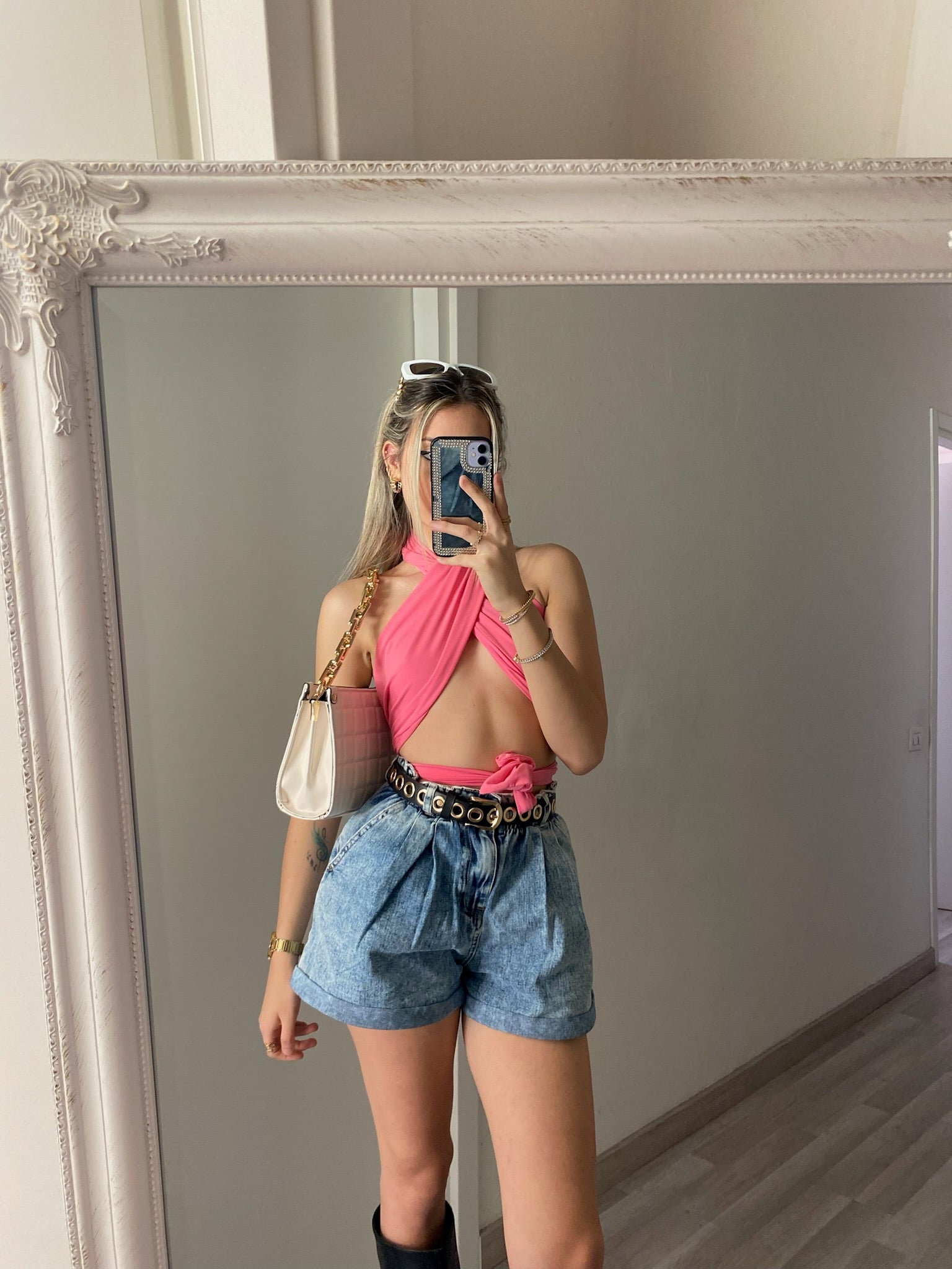 Top a fascia rosa barbie - R.a. Boutique 