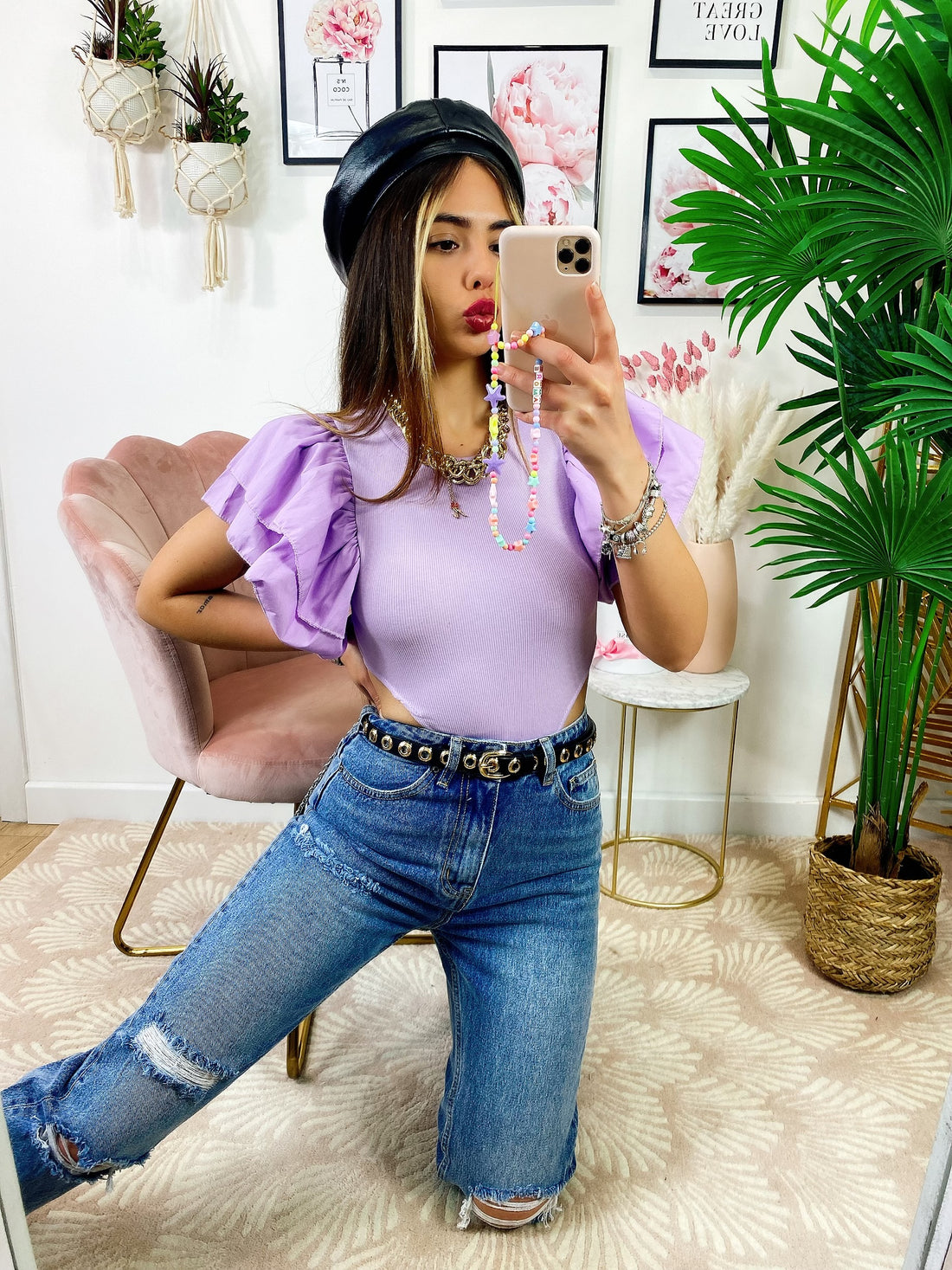 Body con voilant Lilla - R.a. Boutique 