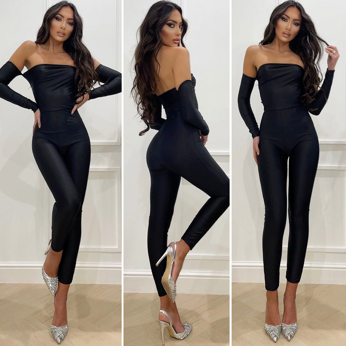 Tuta lunga con manicotti - R.a. Boutique 