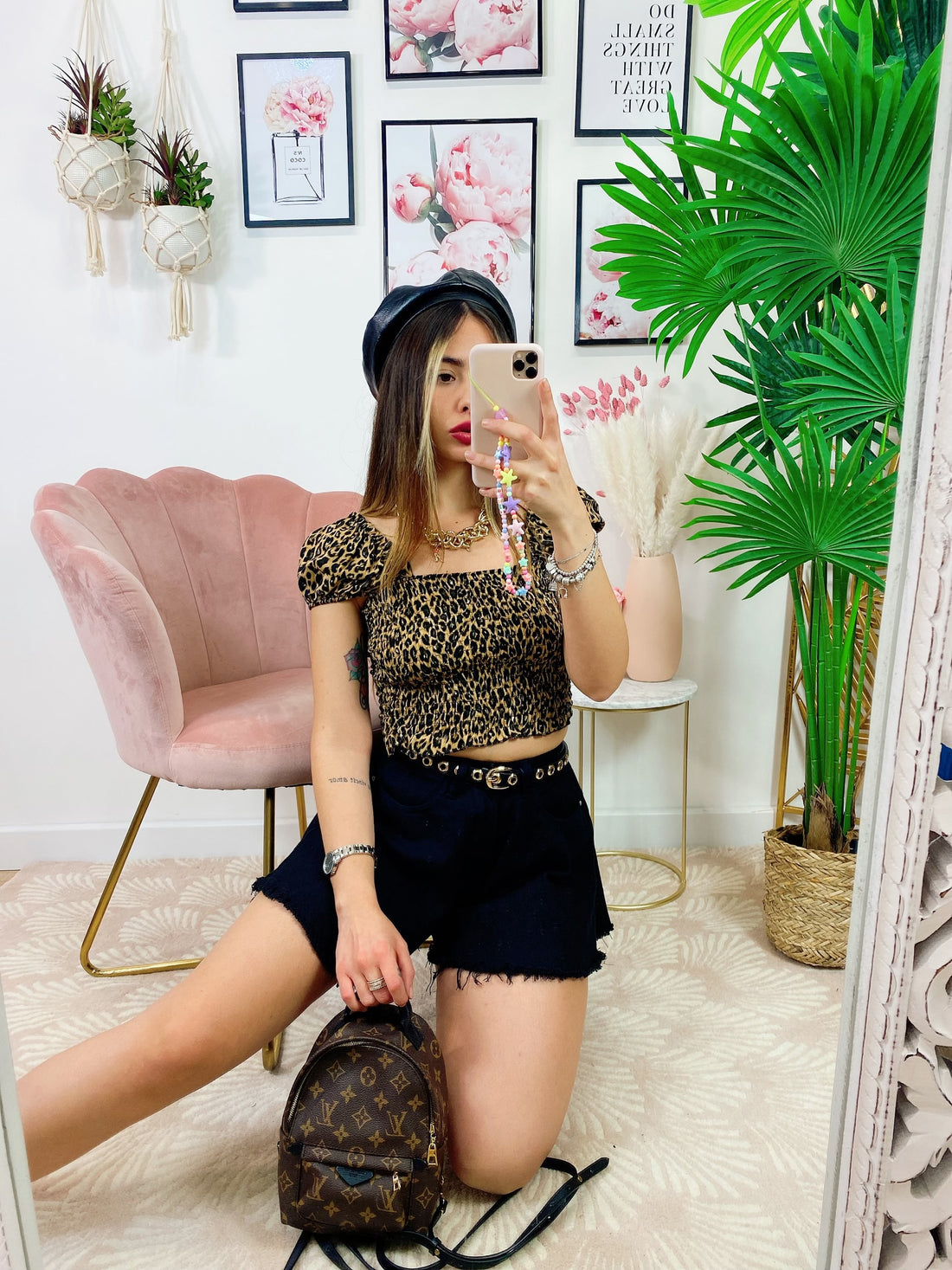 Top crop maculato - R.a. Boutique 