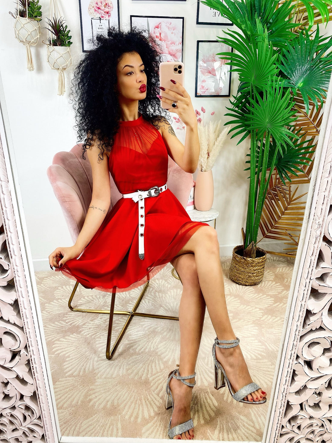 Abito principessa Summer rosso - R.a. Boutique 