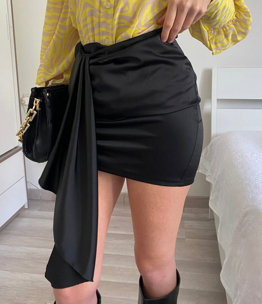 Gonna con fusciacca Nera - R.a. Boutique 