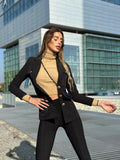 Blazer Nero con Borsetta - R.a. Boutique 