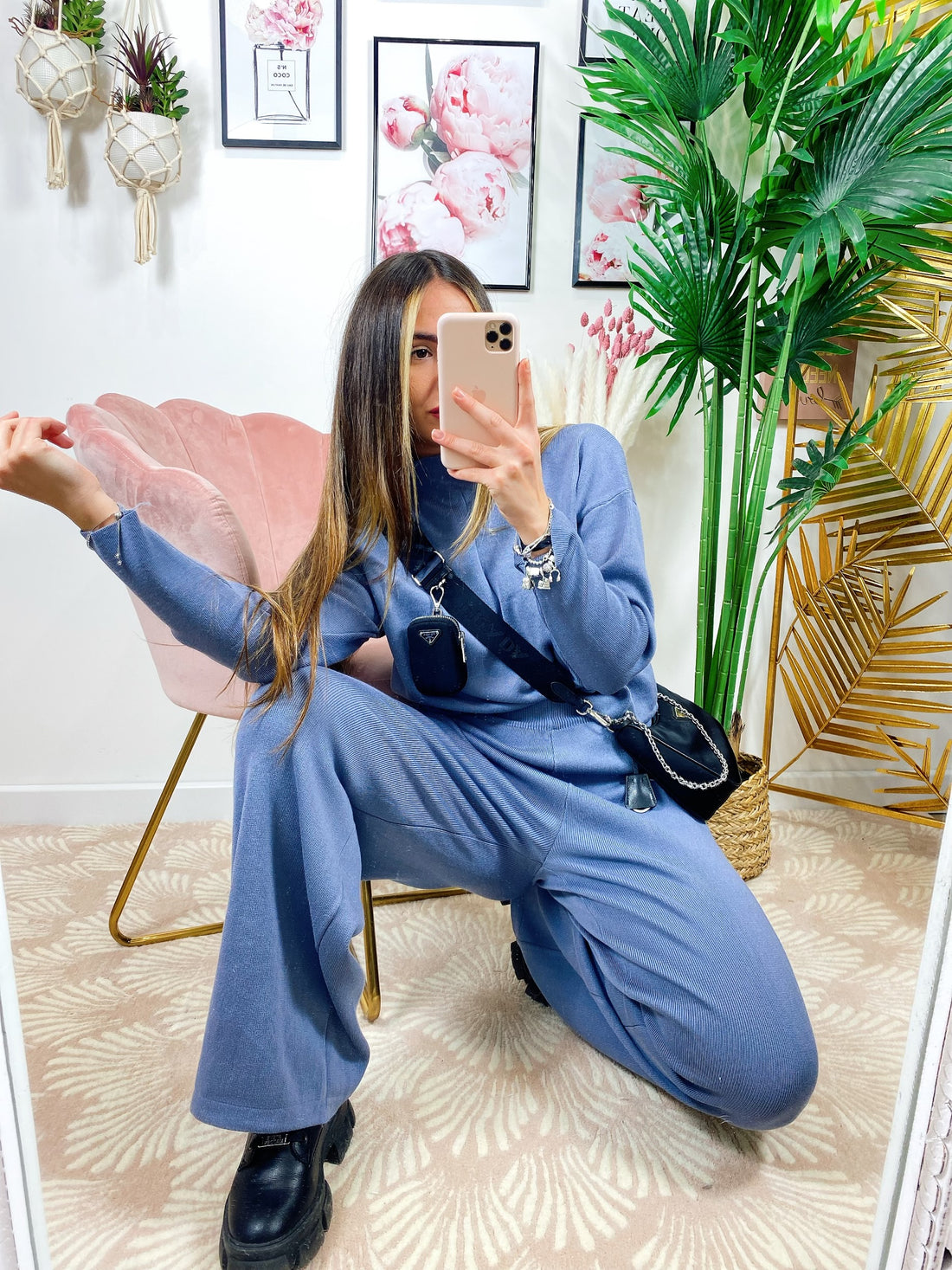 Completo Maglia e pantalone quality Azzurro - R.a. Boutique 