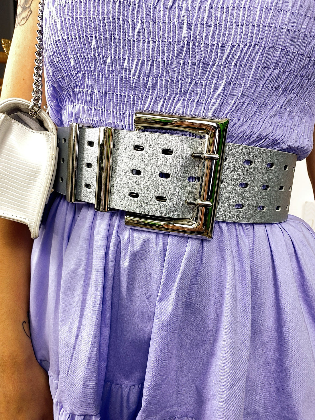 Cinturone glam argento - R.a. Boutique 