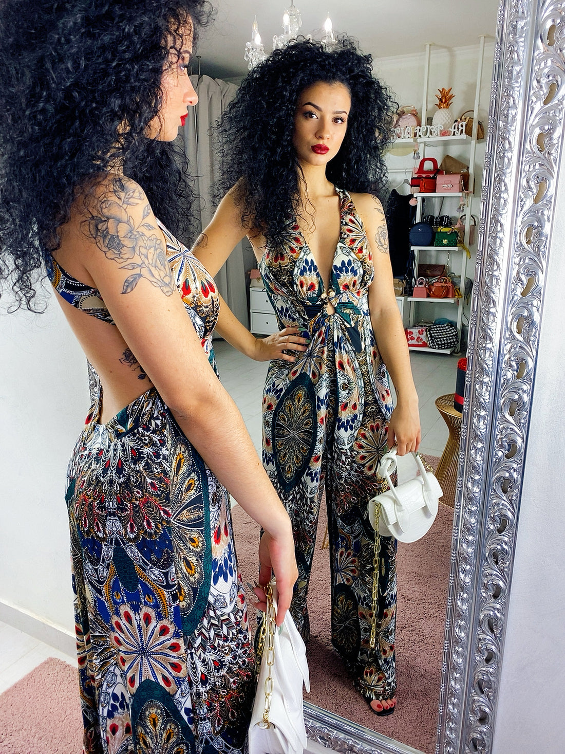 Tuta intera fantasia verde - R.a. Boutique 