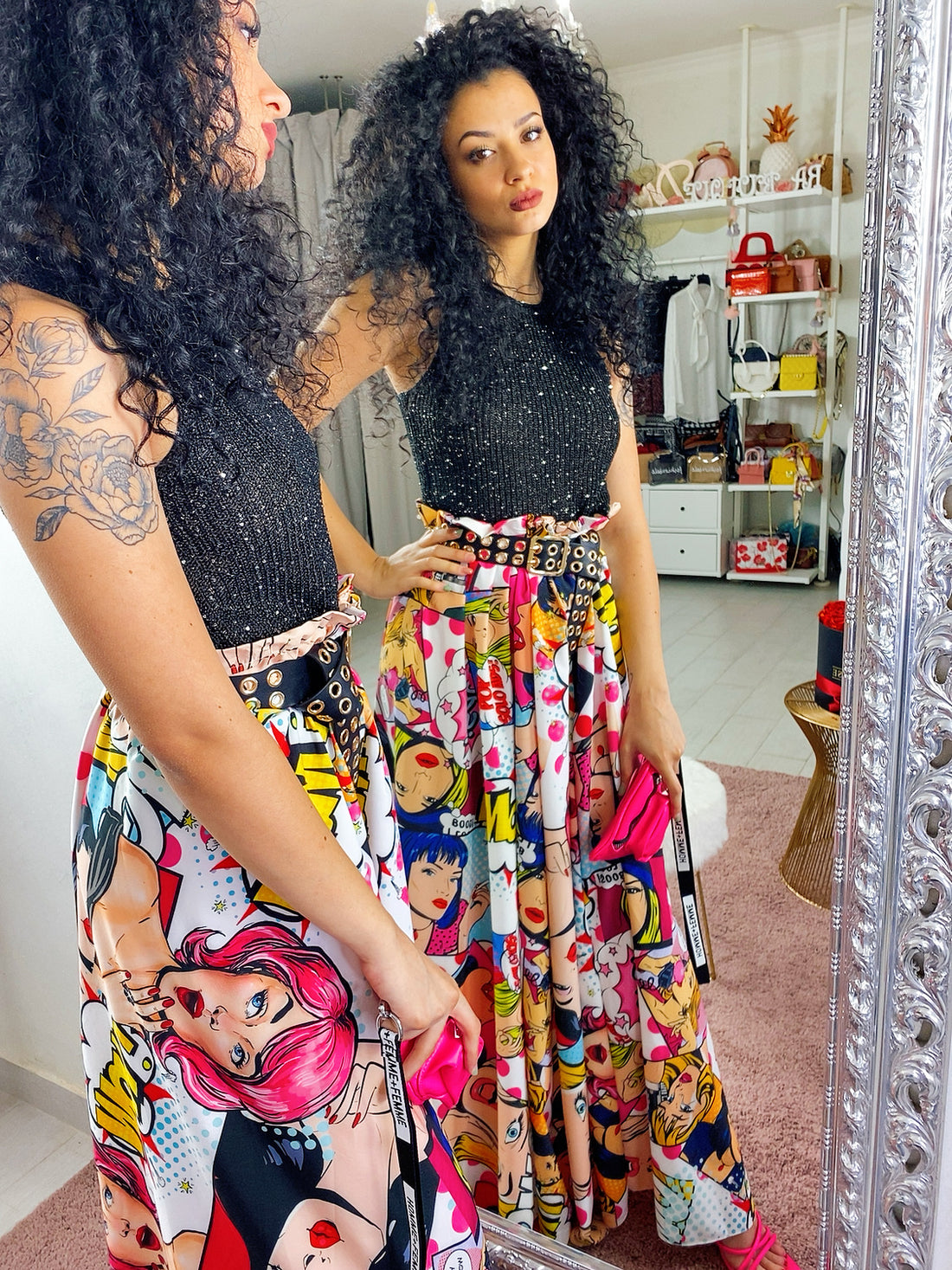 Maxi gonna cartoon - R.a. Boutique 