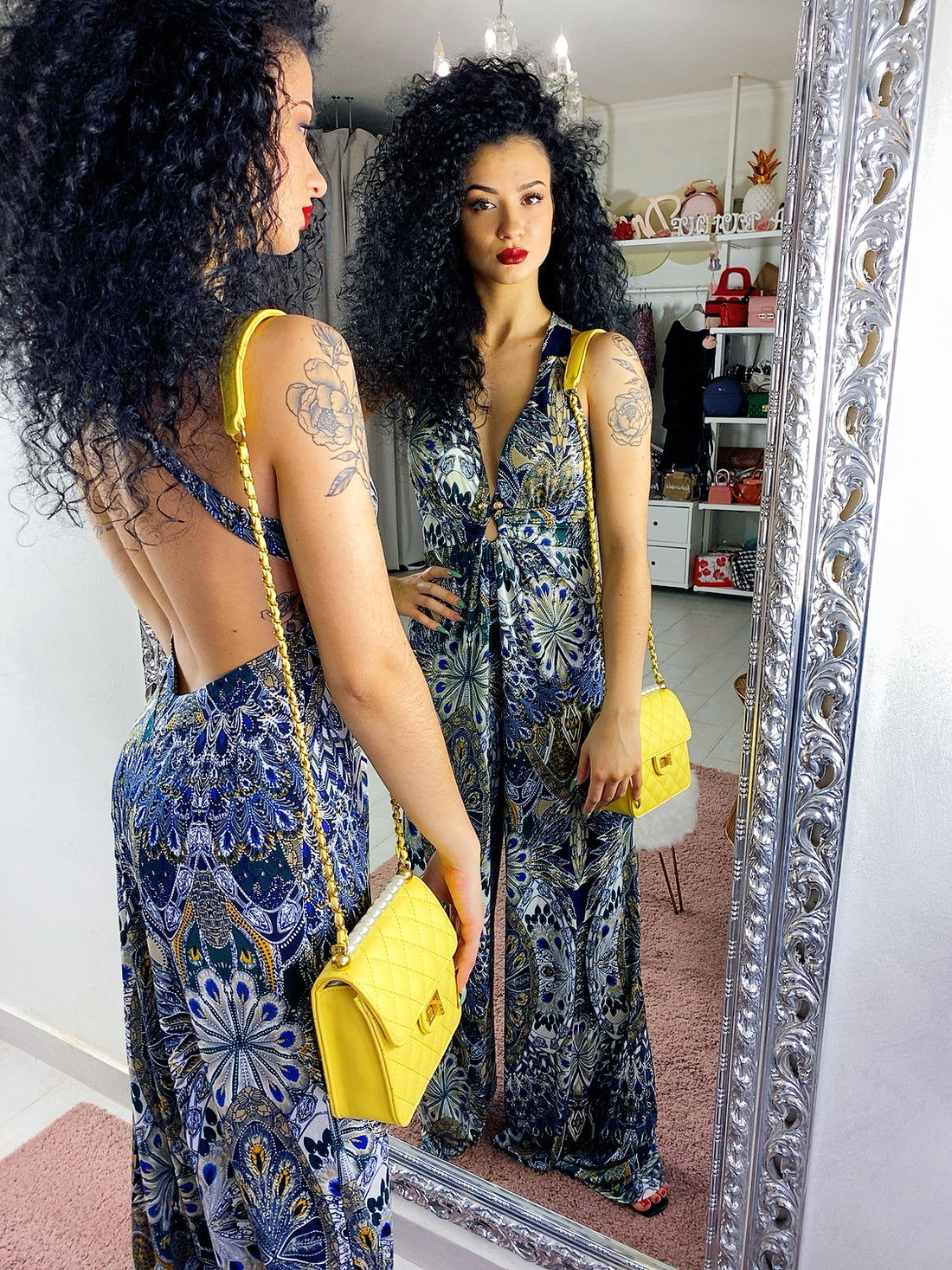 Tuta intera fantasia blu - R.a. Boutique 