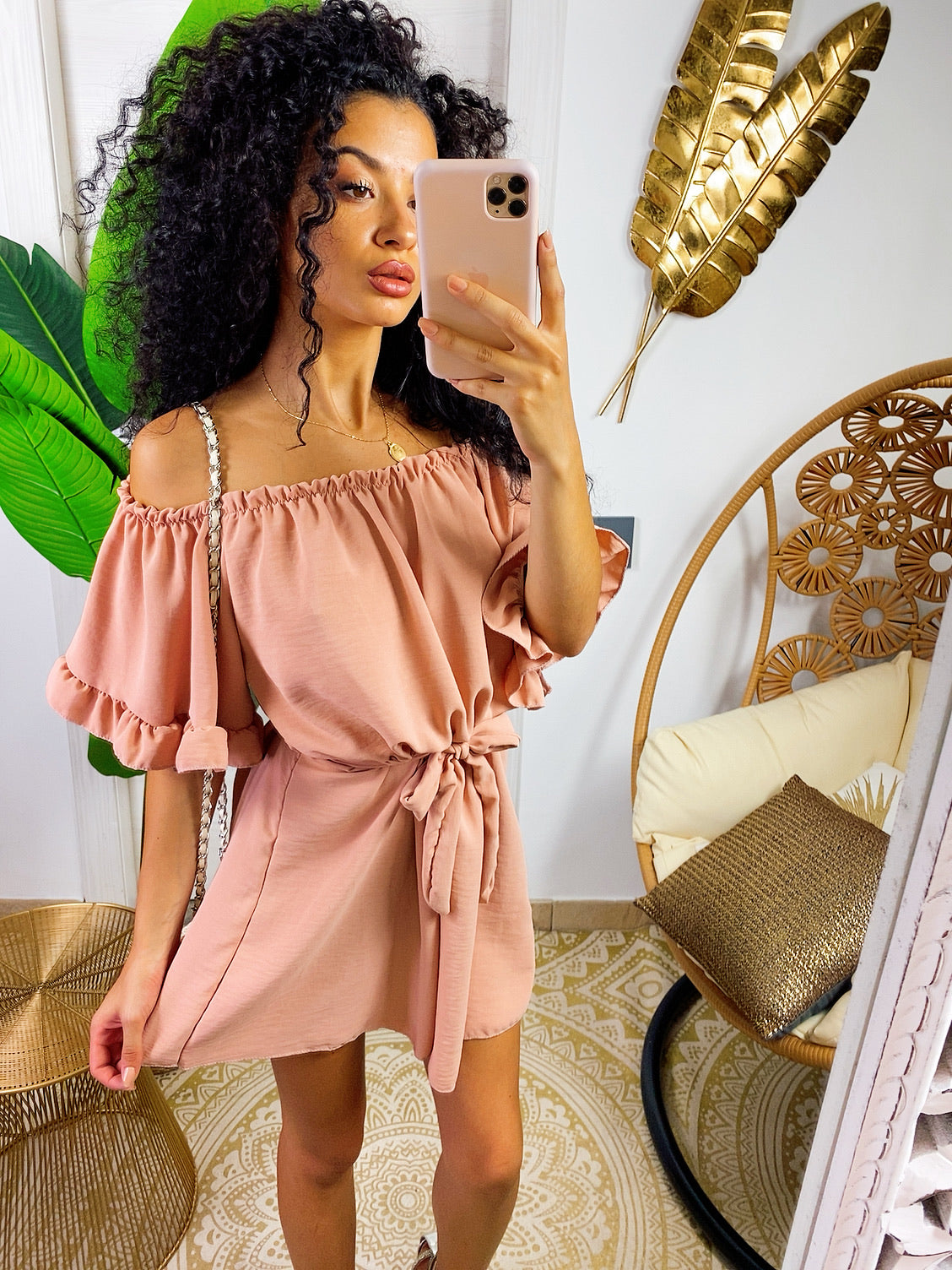 Tutina con scollo a barchetta e arricciatura - R.a. Boutique 