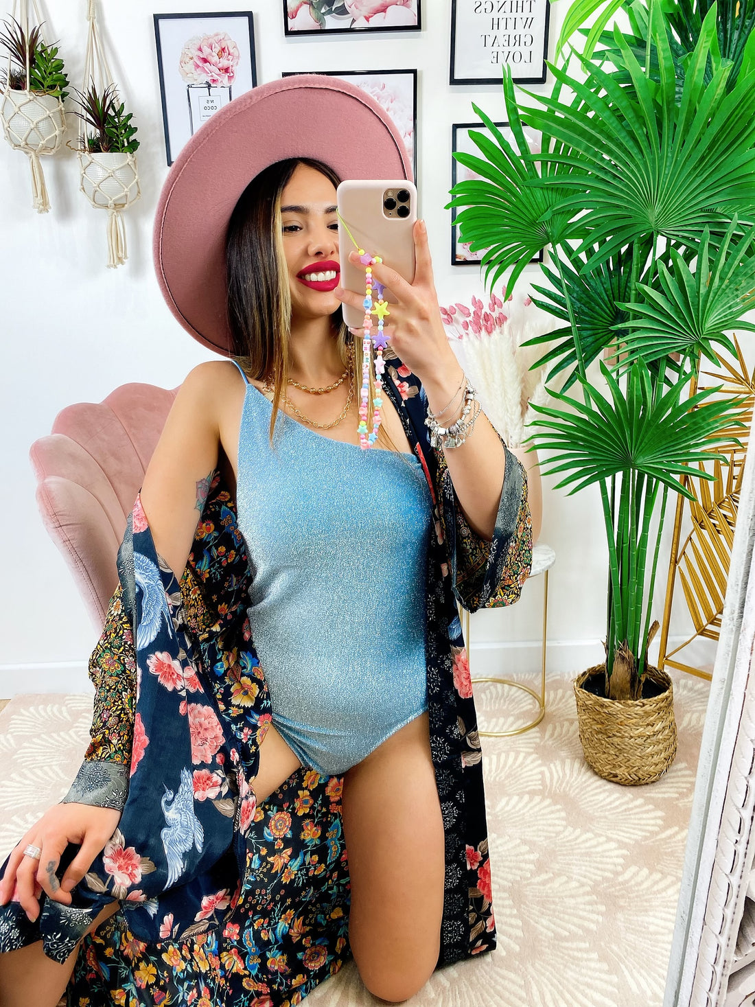 Kimono in seta etnico base nera - R.a. Boutique 