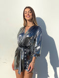 Abito glam night silver - R.a. Boutique 