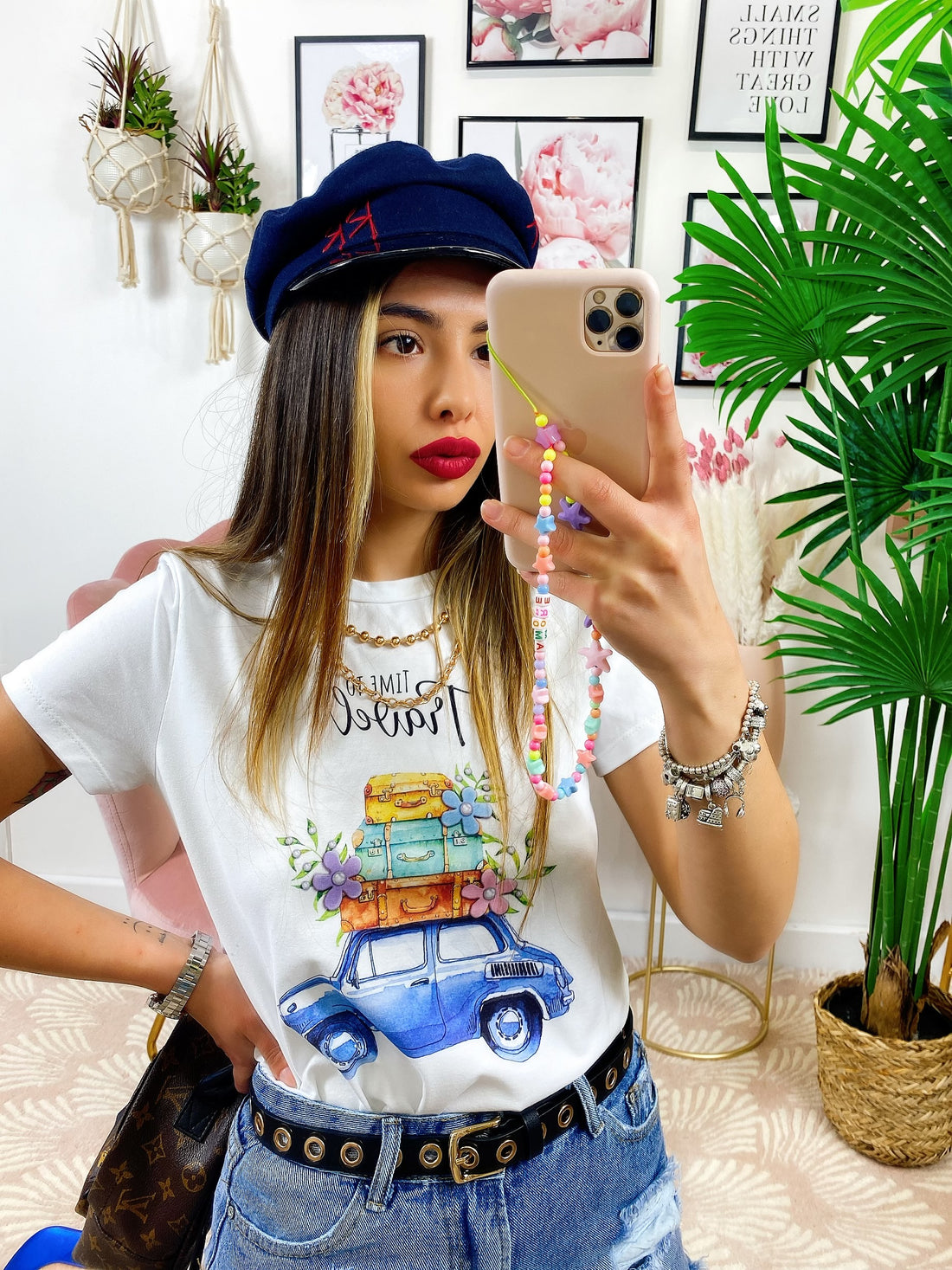 T-shirt con stampa Travel - R.a. Boutique 