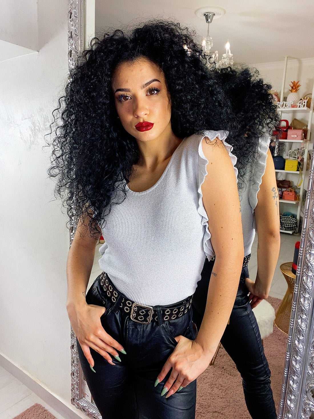 T-shirt Glitter con Rouge - R.a. Boutique 